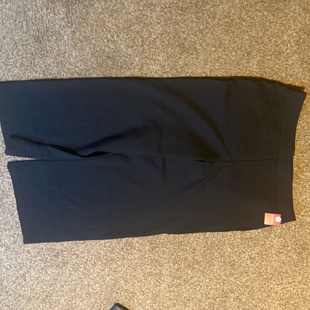 SPANX Smooth™ PerfectFit Ponte Wide Leg Pant - Classic Black (Petite 3X)